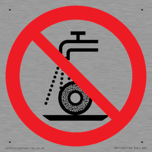 Prohibition: Do not use for wet grinding